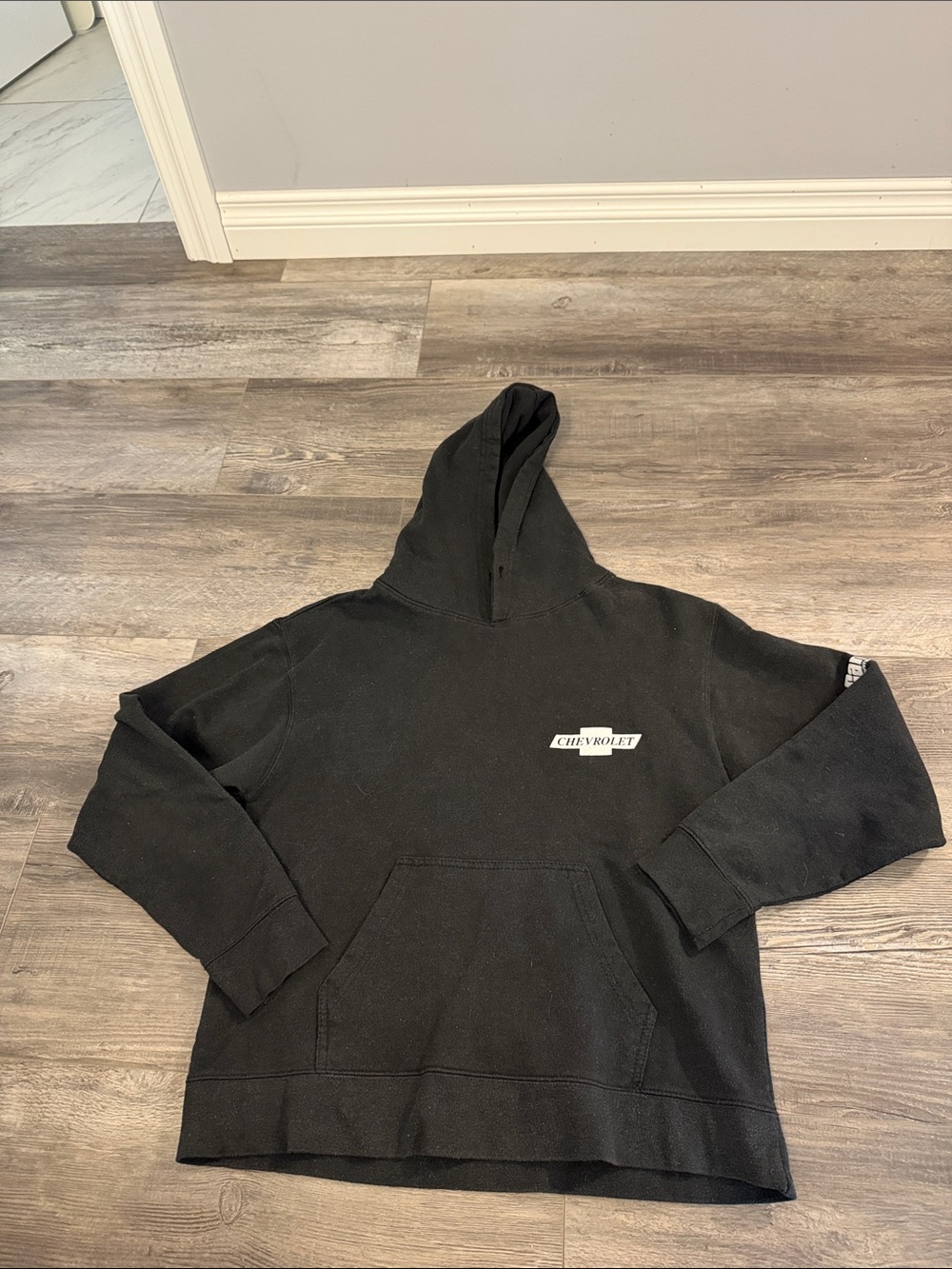 Chevrolet Black Men's Hooded Sweatshirt